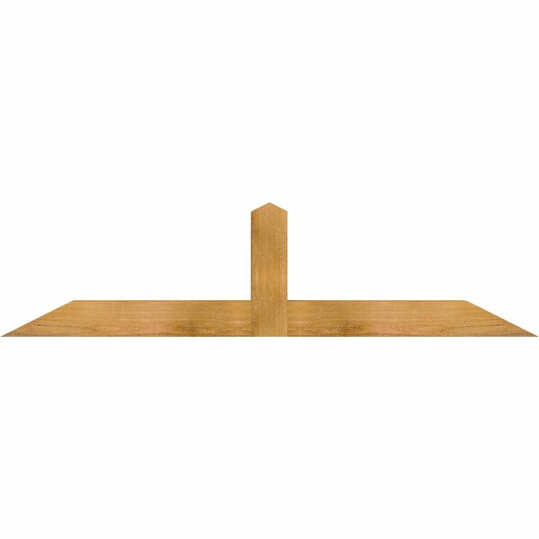 Ekena Millwork Portland Rough Sawn Timber Gable Bracket, Western Red Cedar, 60"W x 15"H x 4"D x 4"F, 6/12 Pitch GBW060X15X0404POR00RWR - main